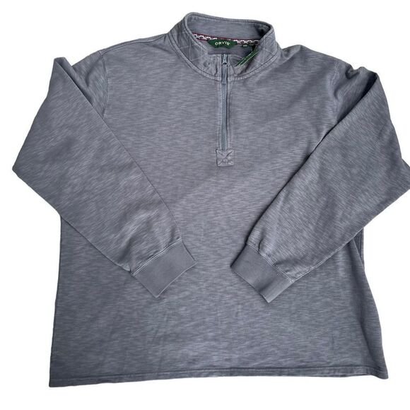 ORVIS Light Heavy Montana Quarter-Zip Pullover NWT XXL - Picture 1 of 3